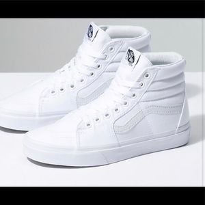 White High Top Vans